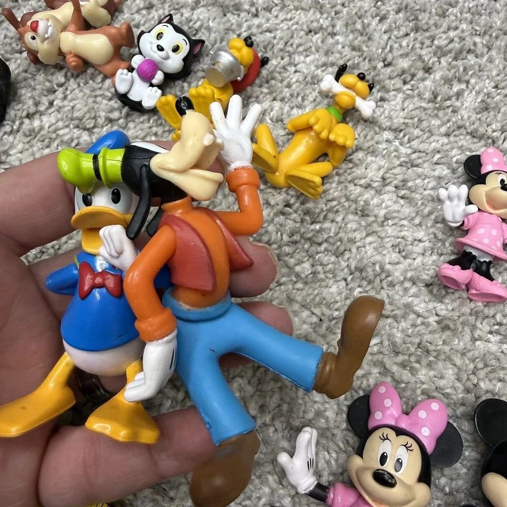 Disney PVC + Figures huge lot mickey Minnie Pluto chip dale goofy (AS IS)